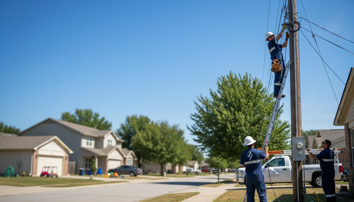 Residential electrician providing installation services in Monroe City, IN